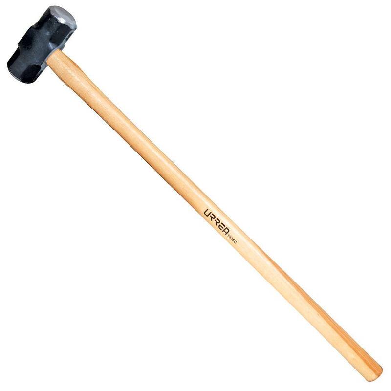 Maza octagonal de acero de 12 libras URREA con mango de nogal - 1439G