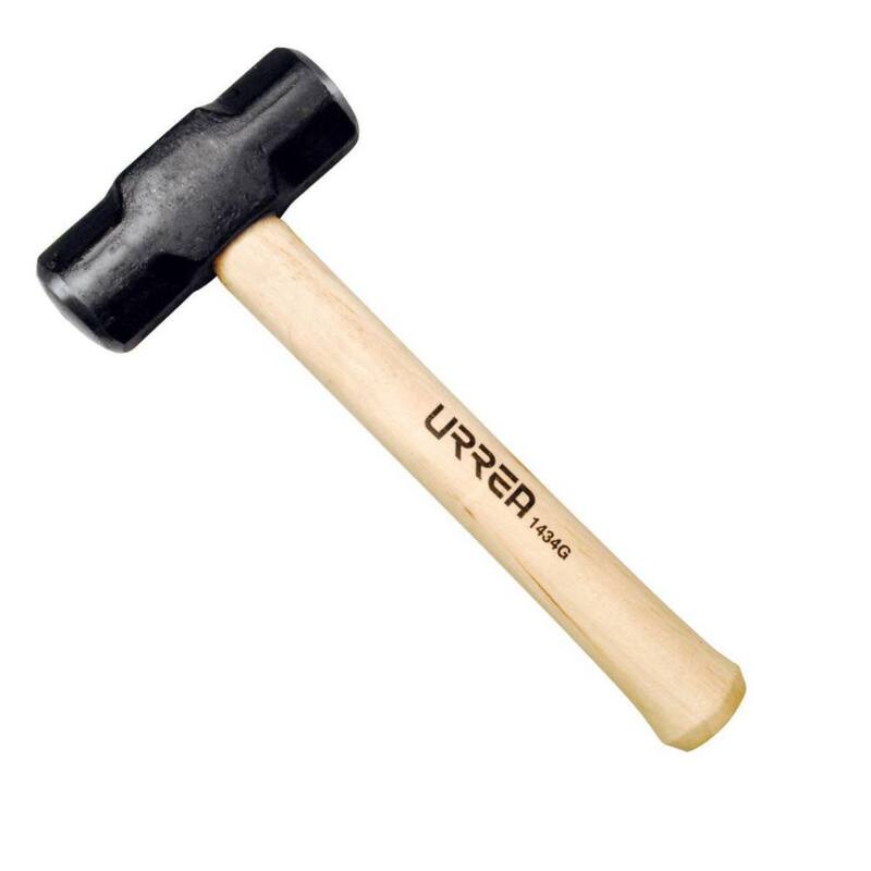 Mazo de acero octagonal de 3 libras URREA con mango de fresno - 1434G