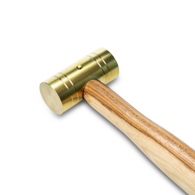Martillo de latón de 1 lb. GEARWRENCH con mango de nogal - 81-111G