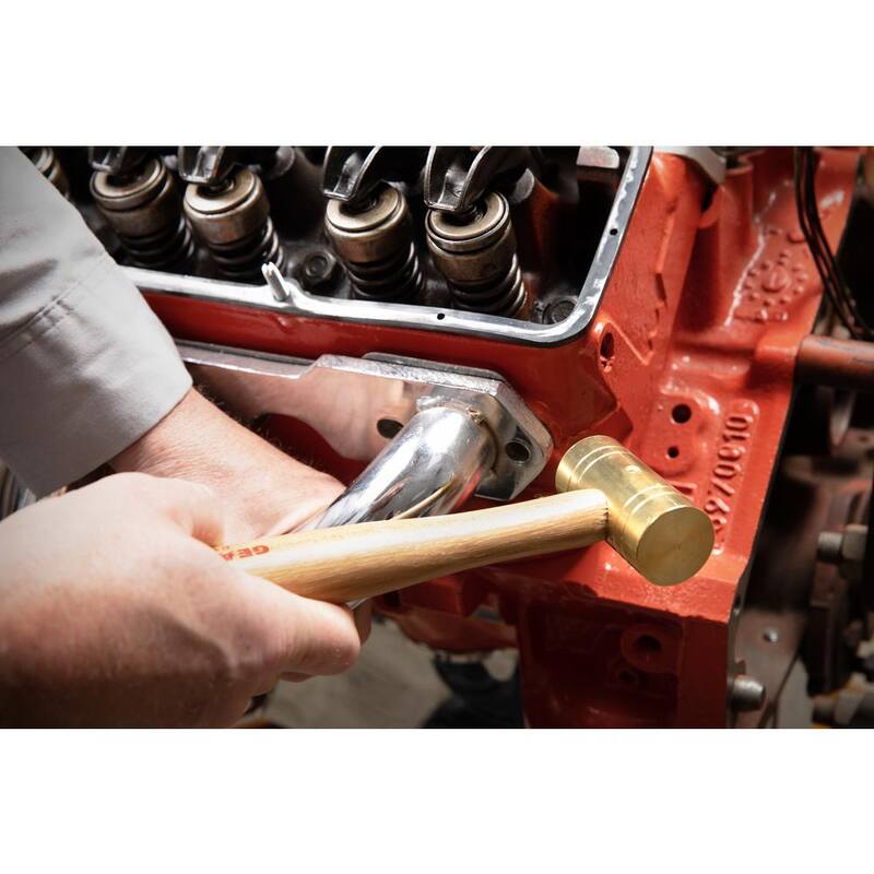 Martillo de latón de 1 lb. GEARWRENCH con mango de nogal - 81-111G