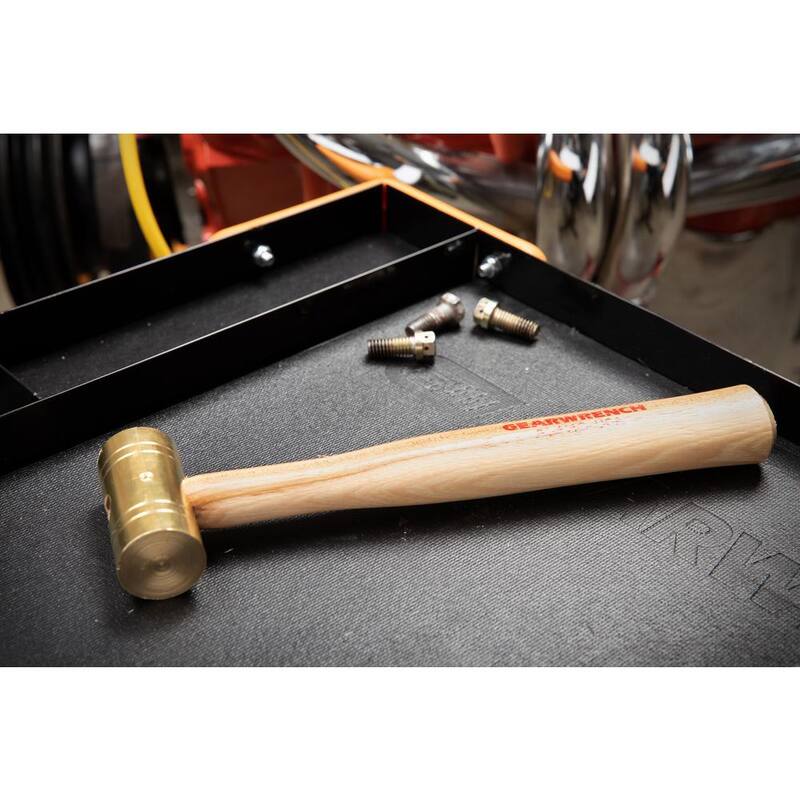 Martillo de latón de 1 lb. GEARWRENCH con mango de nogal - 81-111G