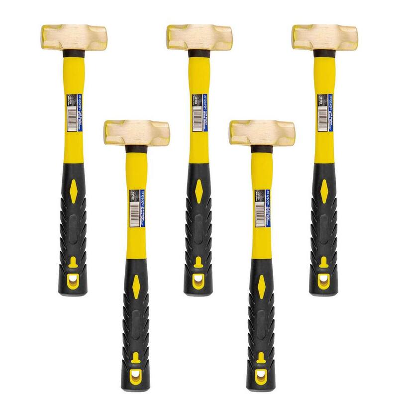 Martillo de mango de fibra de vidrio de 1 libra de latón Stark (paquete de 5) - 15159x5-H