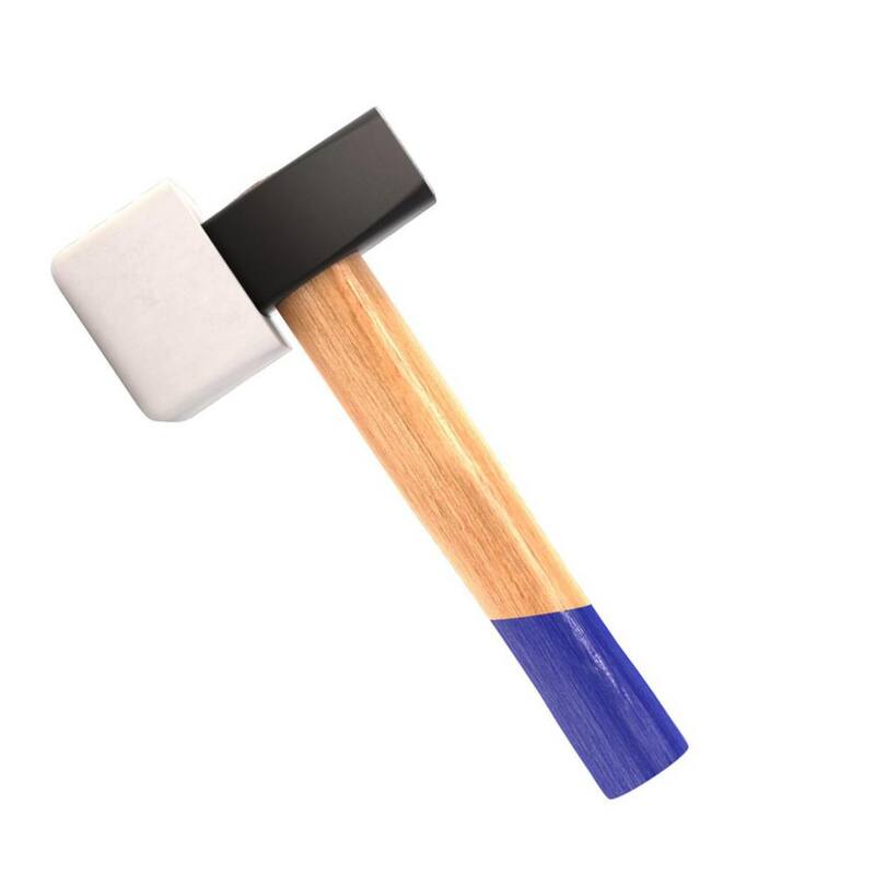 Martillo para adoquines Bon Tool de 4 lb con cara de goma y mango de madera de 8-1/2 pulgadas - 21-804