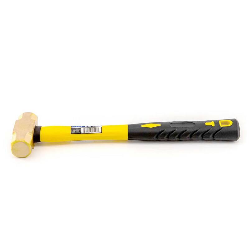 Maza de bronce de 1 libra con mango de fibra de vidrio Stark (paquete de 10) - 15159x10-H