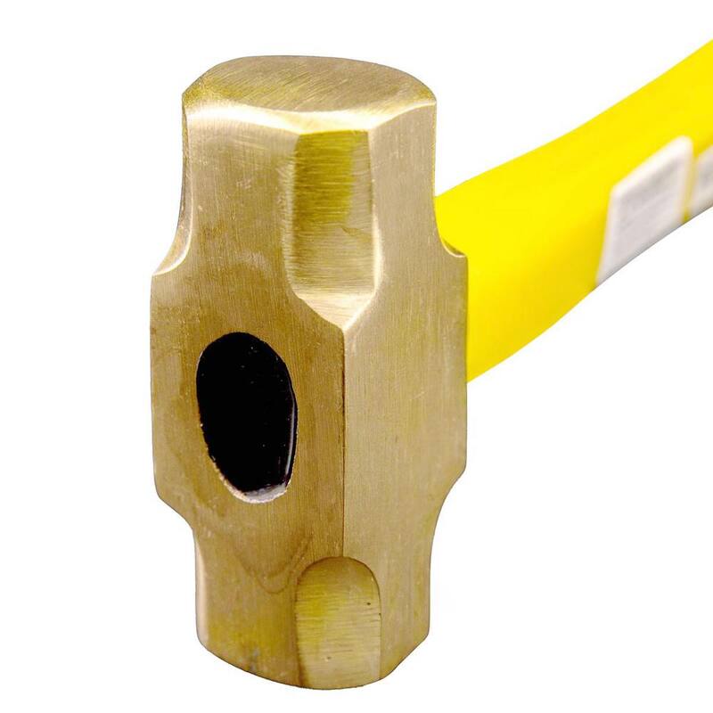 Maza de bronce de 1 libra con mango de fibra de vidrio Stark (paquete de 10) - 15159x10-H