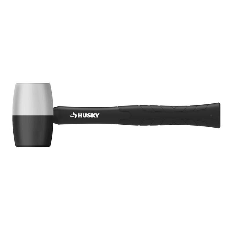 Mazo de hule blanco y negro Husky de 16 oz. - 90690