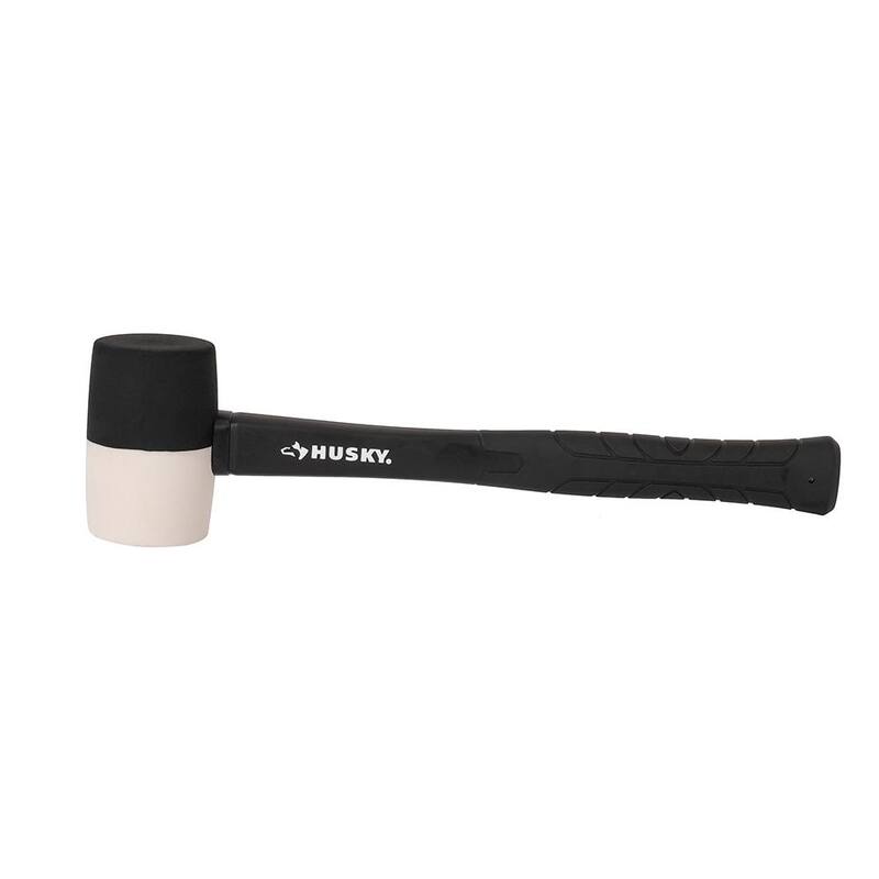 Mazo de hule blanco y negro Husky de 16 oz. - 90690