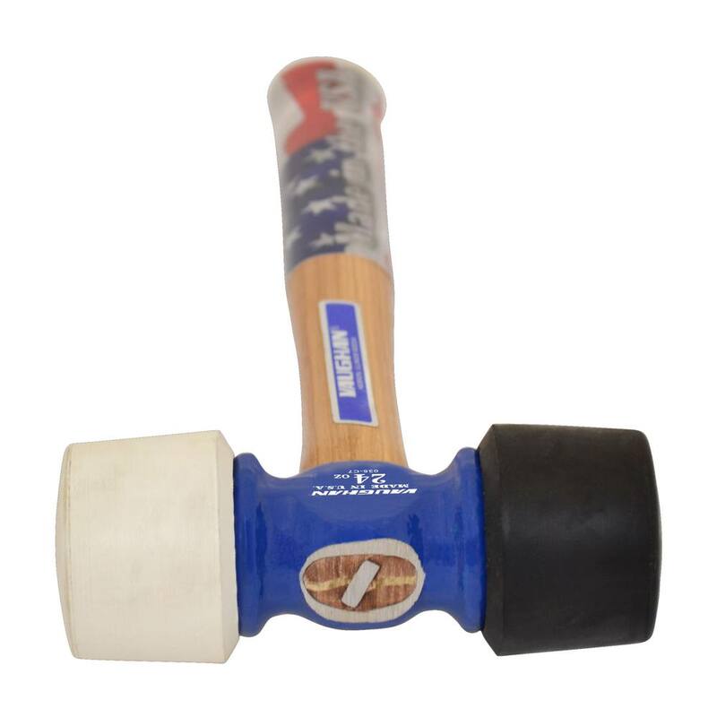 Martillo de goma Vaughan de 24 oz con mango de madera dura de 14 pulgadas - RM24