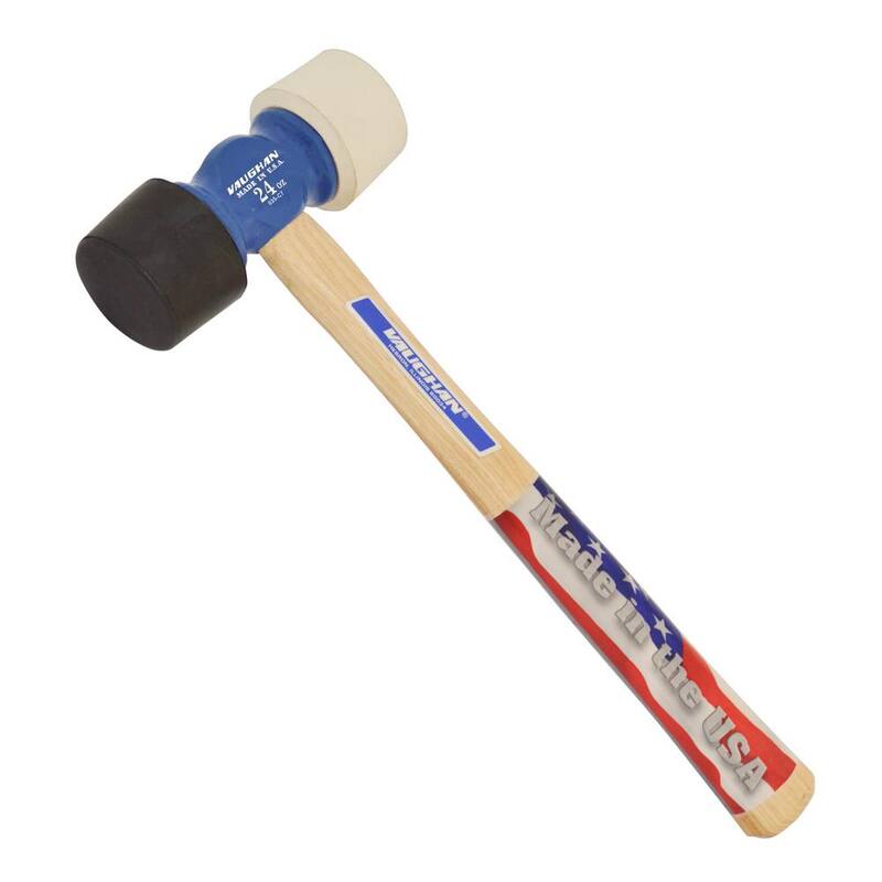 Martillo de goma Vaughan de 24 oz con mango de madera dura de 14 pulgadas - RM24
