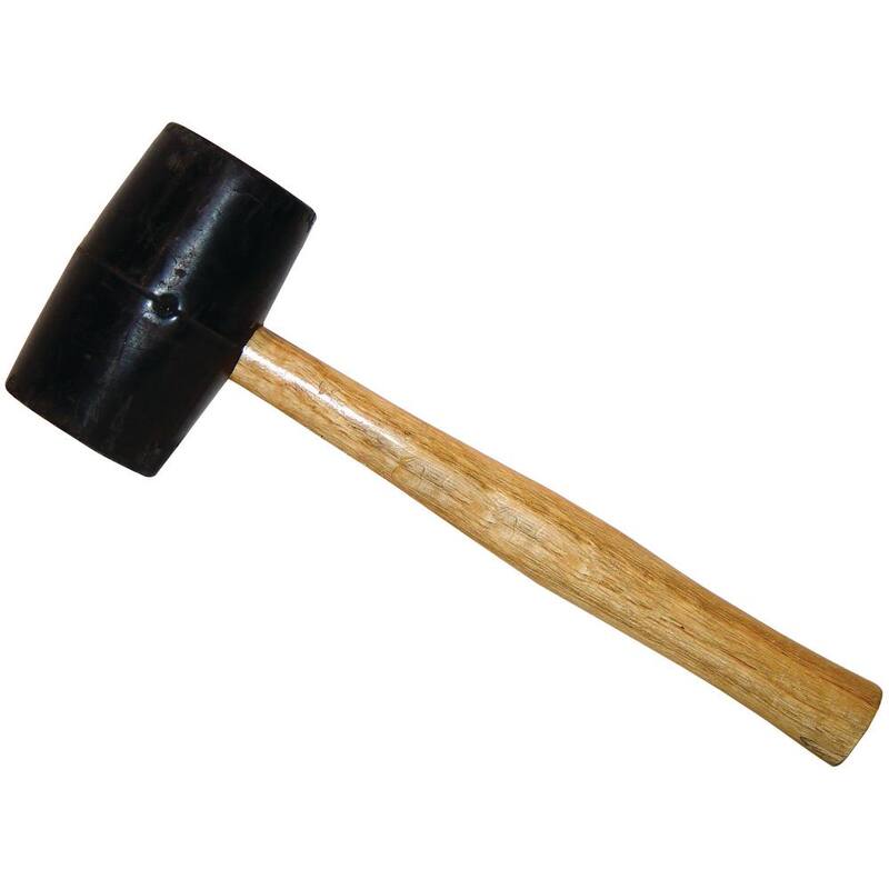 Martillo de goma Bon Tool de 24 oz con mango de madera de 13 pulgadas - 15-220