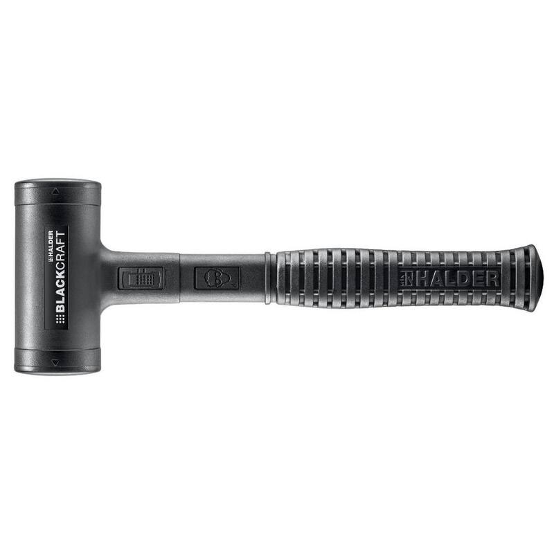 Martillo de poliuretano Halder Blackcraft Dead Blow de 1.98 lbs con mango de acero de 12.2 pulgadas - 3379.050