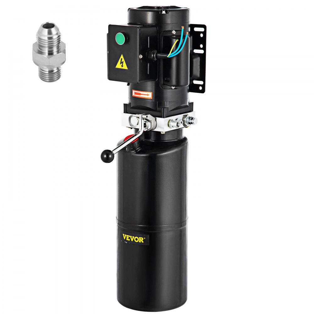 VEVOR 110V 2.64 Gallon Hydraulic Power Unit Automotive Hydraulic Pump Dump Trailer Vehicle Mounted Lifter Auto Shop Repair Car Lift Power Unit for Two and Four Post Lift Auto Hoist - CZYYBCZJSQMC00001V1