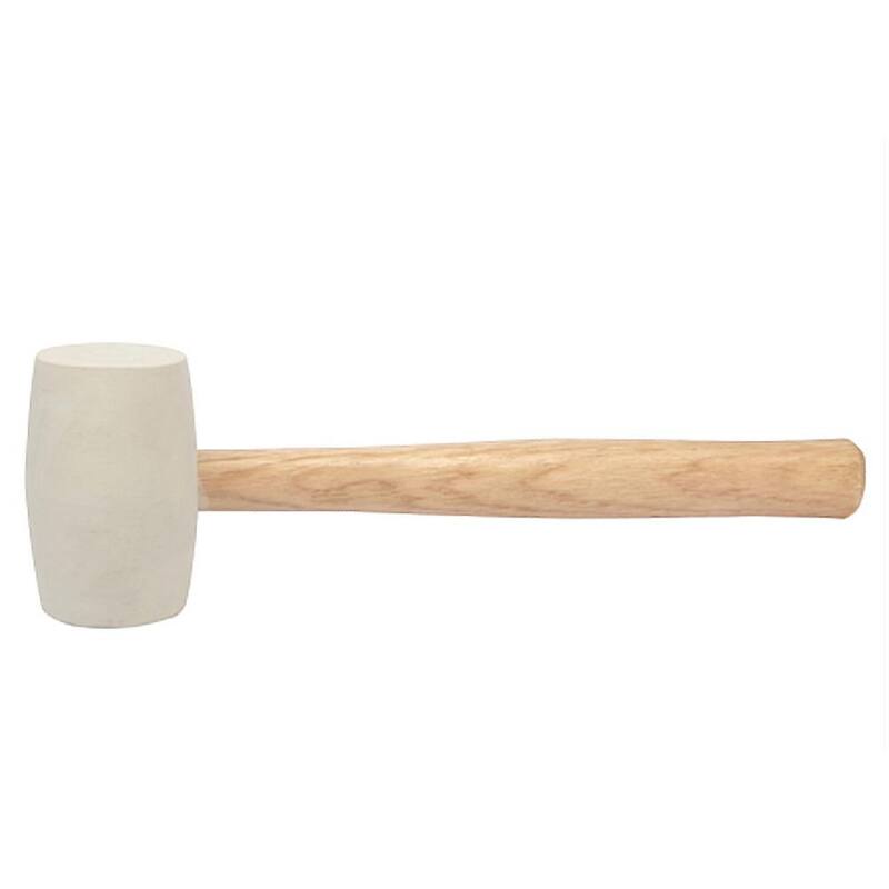Martillo de goma blanco económico de 32 oz Bon Tool con mango de madera de 13 pulgadas - 87-399