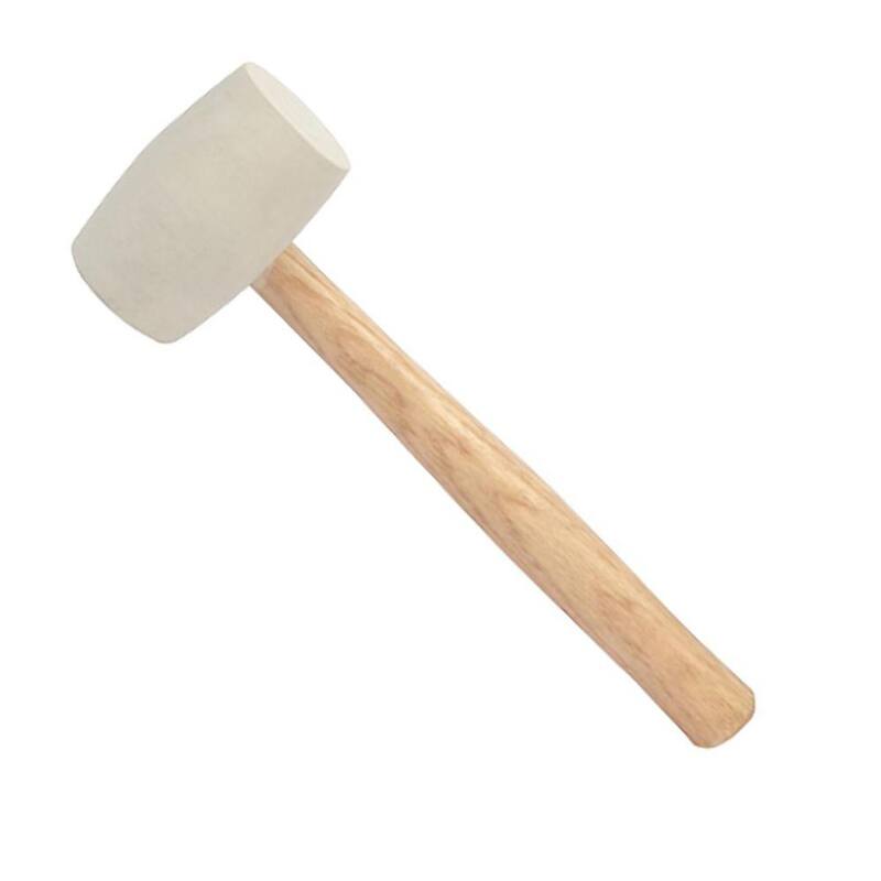Martillo de goma blanco económico de 32 oz Bon Tool con mango de madera de 13 pulgadas - 87-399