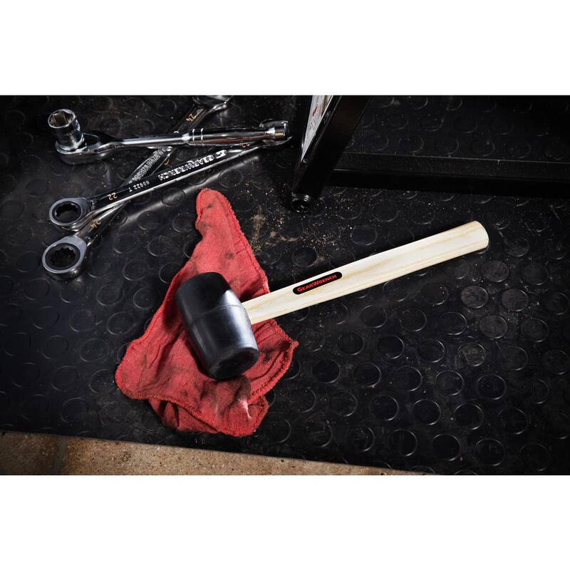 Martillo de goma con mango de nogal de 16 oz GEARWRENCH con mango de 10 pulgadas - 82259
