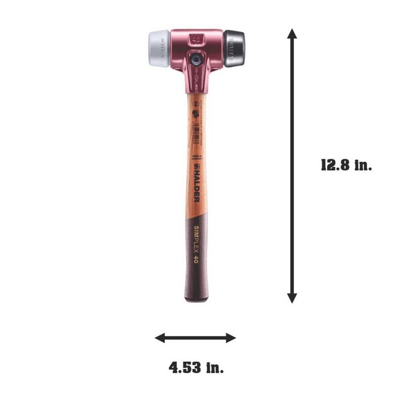 Mazo Halder de 22 oz. Simplex 40 con insertos negros de goma y grises para no marcar - 3023.040
