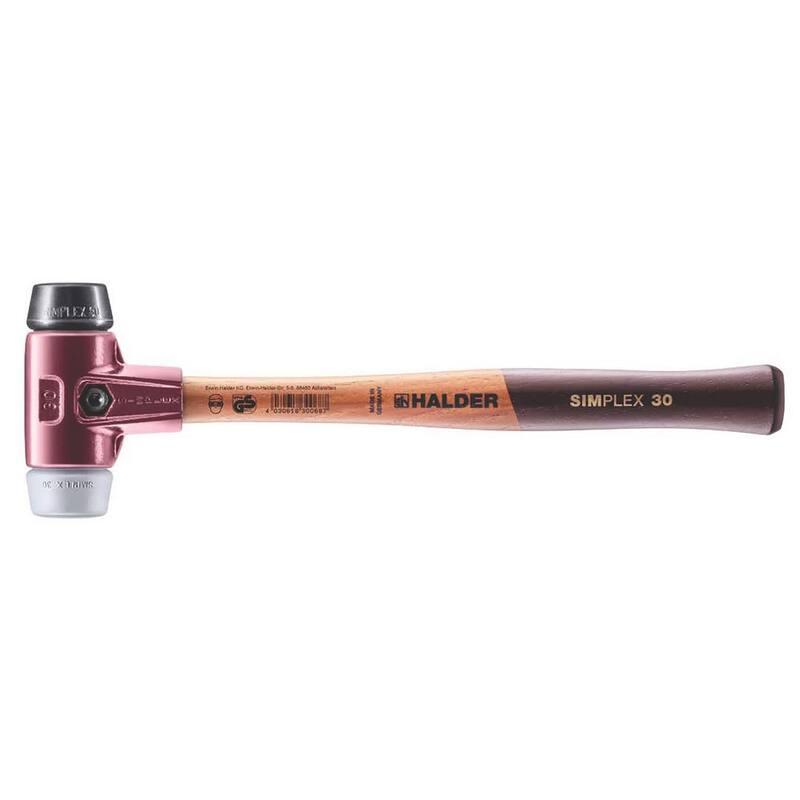 Mazo Halder de 12 oz. Simplex 30 con goma negra, inserciones de goma gris sin marcas - 3023.030