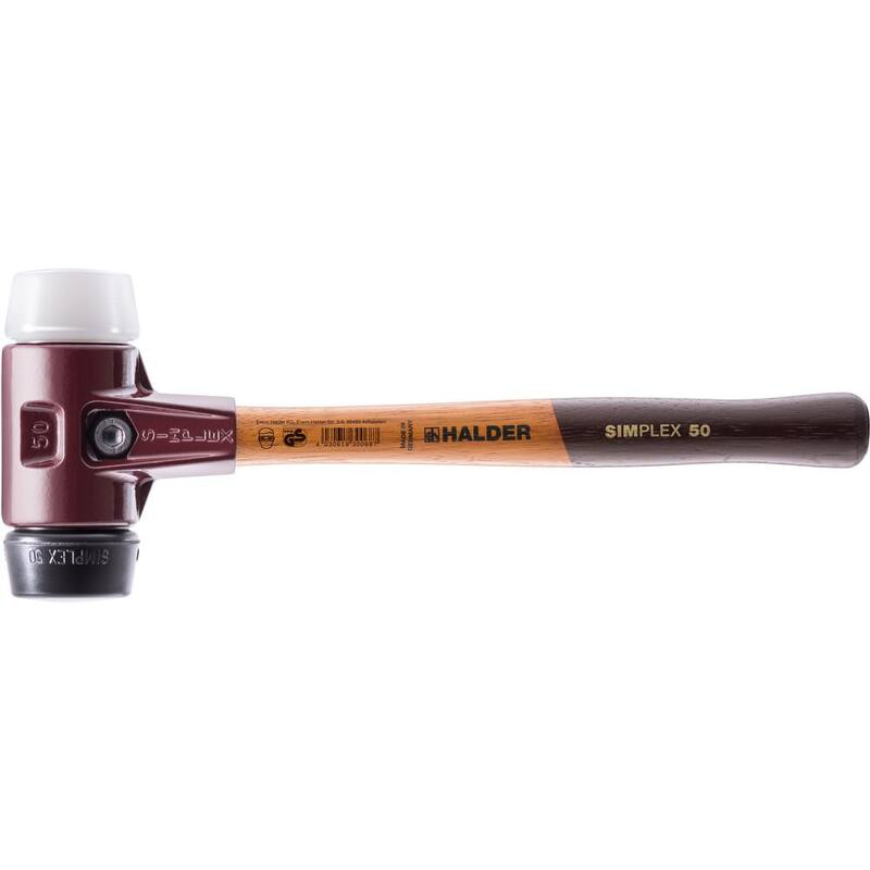 Mazo Halder Simplex 30 de 12 oz con insertos de goma negra y superplásticos - 3027.030