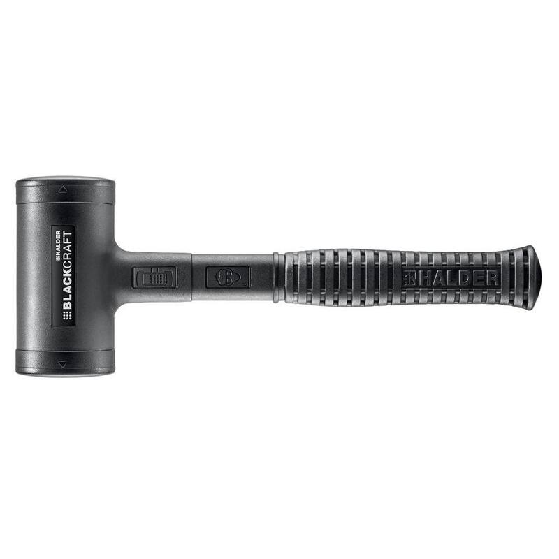 Martillo de poliuretano Halder Blackcraft 60 Dead Blow de 2.87 libras con mango de acero de 12.5 pulgadas - 3379.060