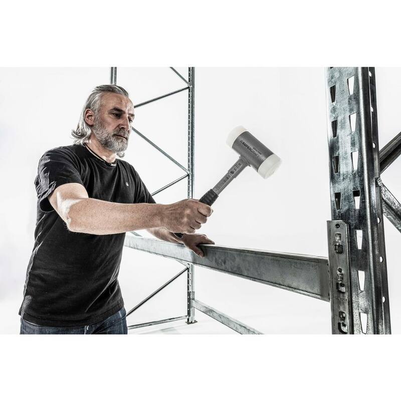 Halder Supercraft 30 Dead Blow 1.29 lbs. Martillo de Nylon con Mango de Metal 11.61 y Agarre de Goma - 3377.030