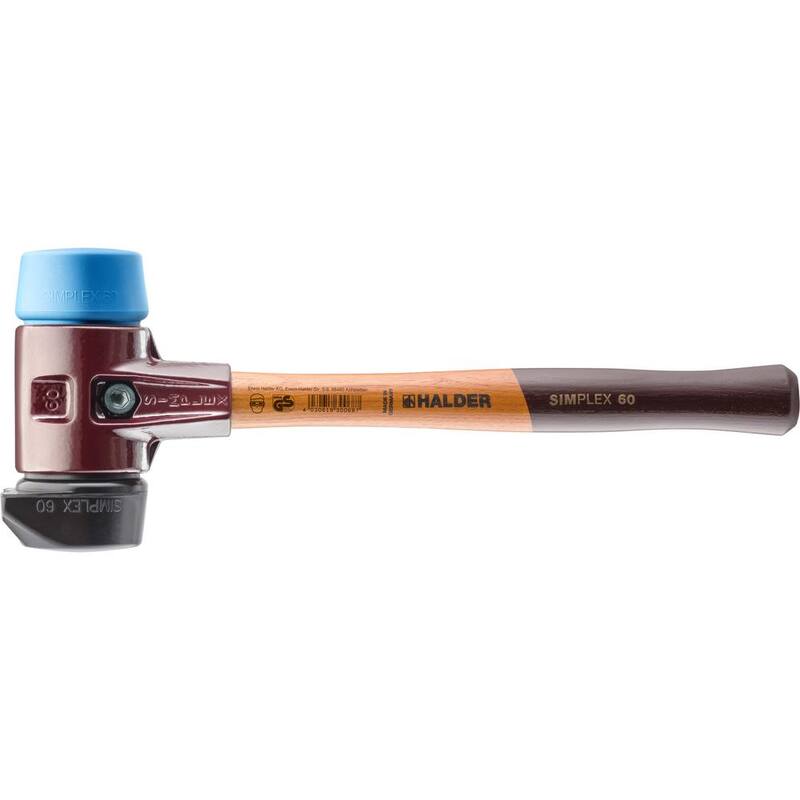 Mazo Halder de 3.5 libras Simplex 60 con goma azul suave y insertos de goma negra STAND-UP - 3012.260
