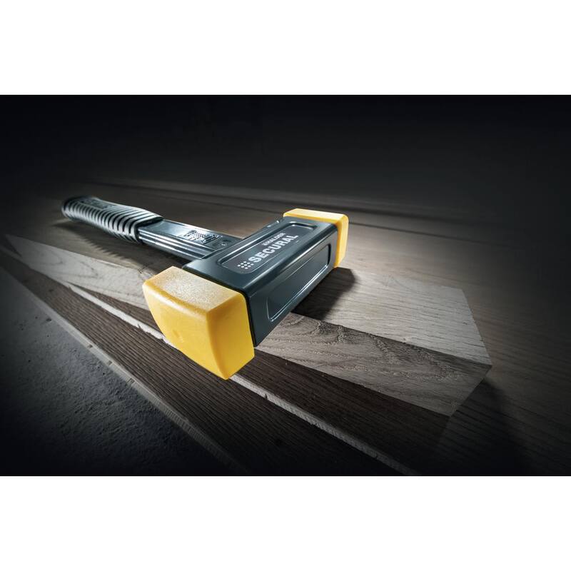 Martillo de poliuretano Halder Secural Dead Blow de 2.2 lbs con mango de acero de 12.2 in y agarre de goma - 3380.045