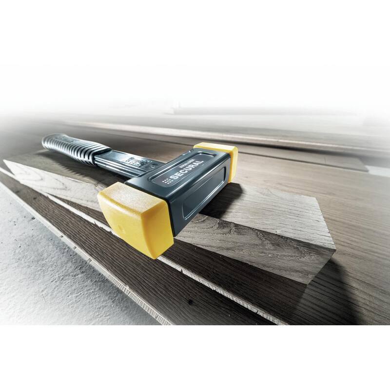 Martillo de poliuretano Halder Secural Dead Blow de 2.2 lbs con mango de acero de 12.2 in y agarre de goma - 3380.045
