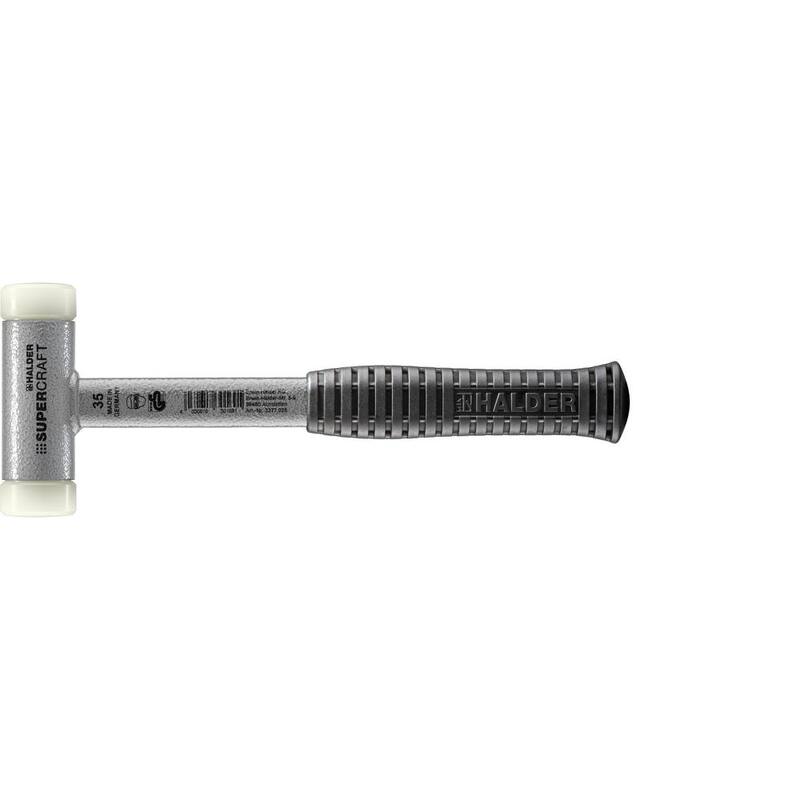Halder Supercraft 35 Martillo de Nylon Dead Blow de 1.52 lbs con Mango de Metal de 11.81 y Agarre de Goma - 3377.035.