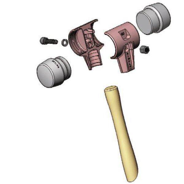 Halder Simplex 60 89 lbs./100 lbs. Inserto de reemplazo de cara de aluminio - 3209.060