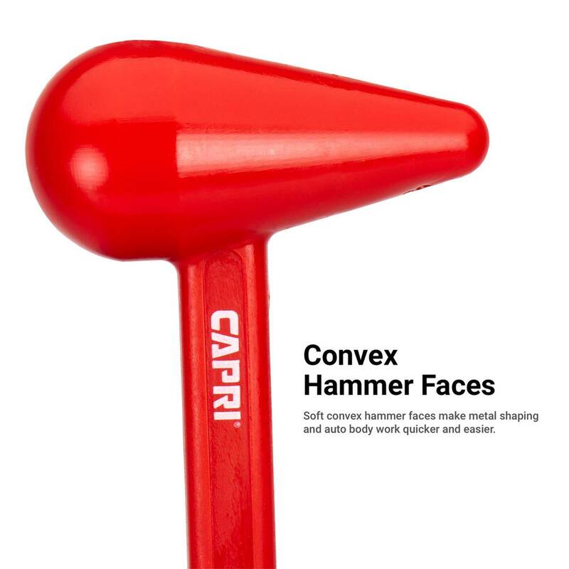 Martillo de conformado de jefe de 24 oz sin rebote de Capri Tools - CPBM24