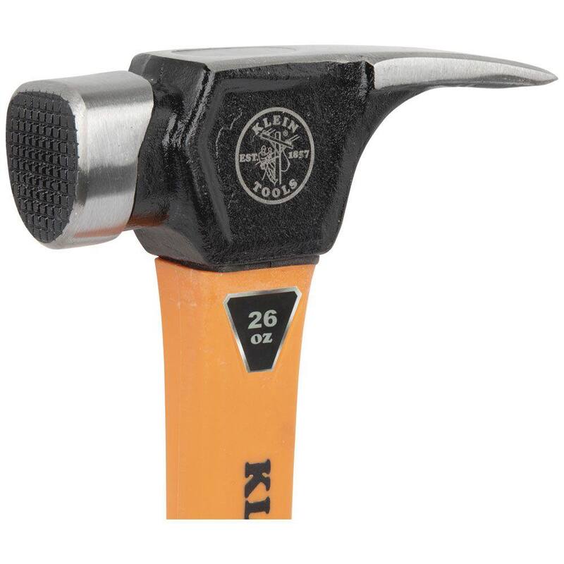 Martillo de garra de electricista con corte fresado - 832-26 de Klein Tools