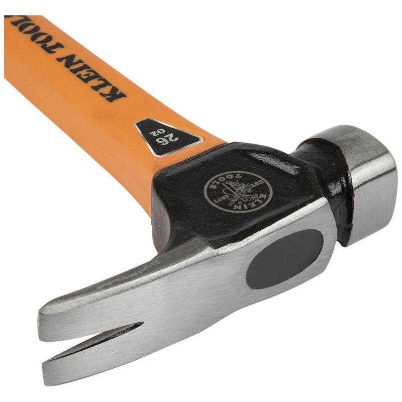 Martillo de garra de electricista con corte fresado - 832-26 de Klein Tools