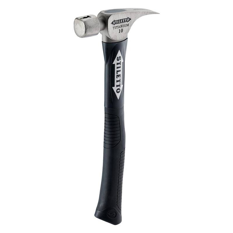 Martillo de fibra de vidrio curvo suave Stiletto de 10 oz con mango de 14.5 in. - FH10C-F