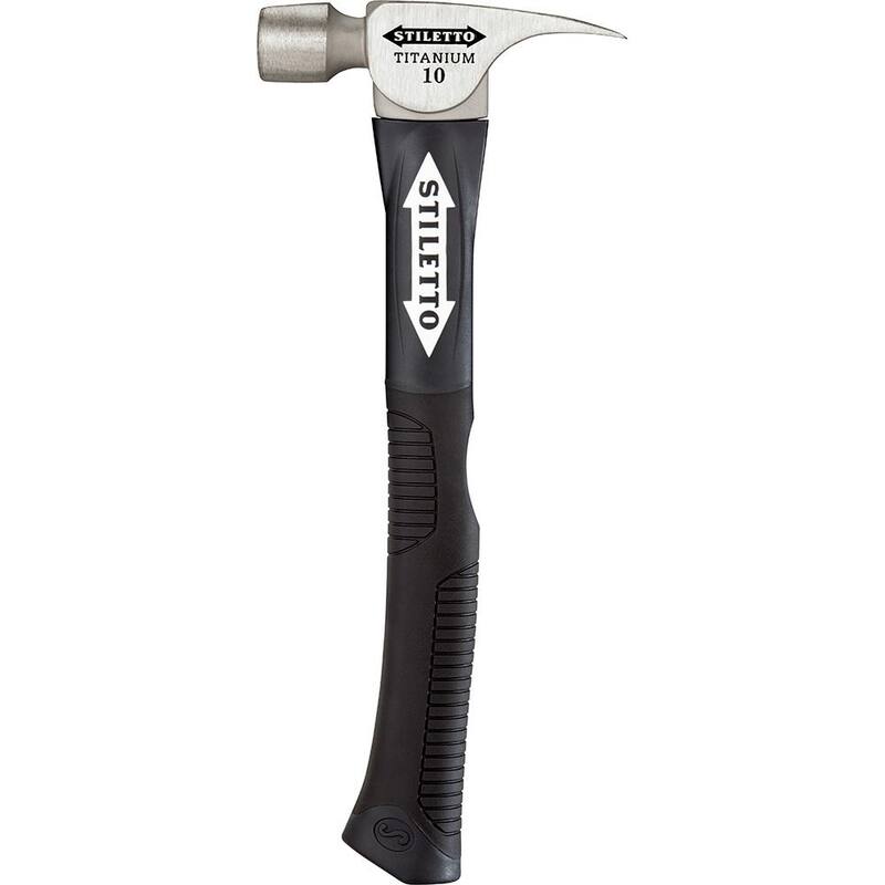 Martillo de fibra de vidrio curvo suave Stiletto de 10 oz con mango de 14.5 in. - FH10C-F