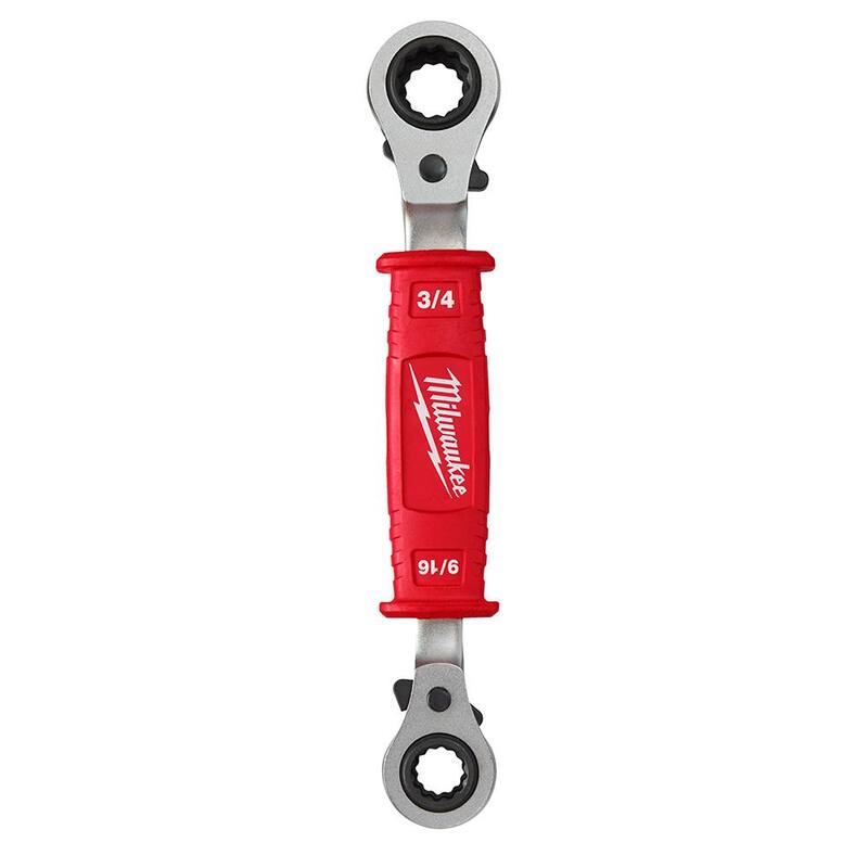 Martillo para linieros de 36 oz. 4 en 1 con llave de caja con trinquete aislada de 4 en 1 para linieros - 48-22-9040-48-22-9212