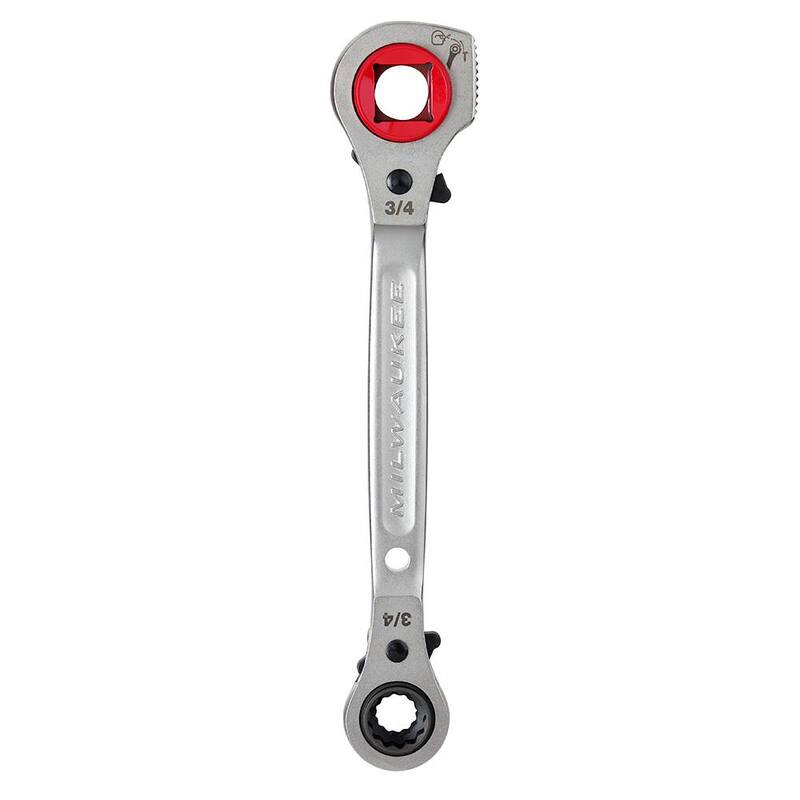 Martillo de 36 oz y 4 en 1 para linieros con Llave de trinquete de 5 en 1 para linieros con cara de golpe fresada - 48-22-9040-48-22-9216M