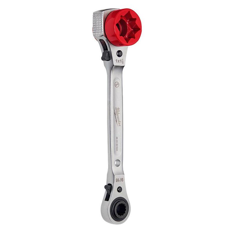 Martillo de 36 oz y 4 en 1 para linieros con Llave de trinquete de 5 en 1 para linieros con cara de golpe fresada - 48-22-9040-48-22-9216M