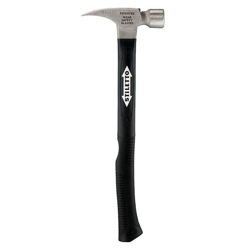 Martillo de fibra de vidrio curvado de 16 oz con mango de 18 pulgadas - TI16MC-F
