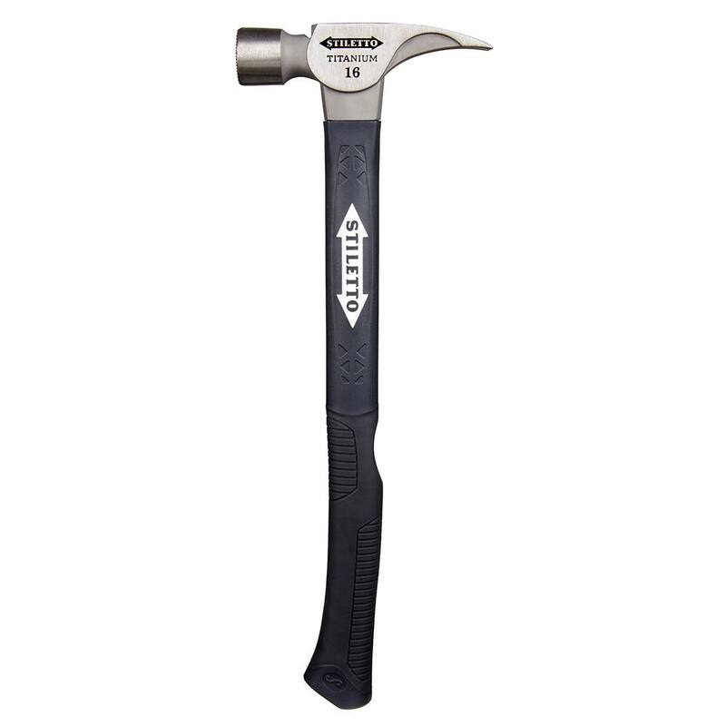 Martillo de fibra de vidrio curvado de 16 oz con mango de 18 pulgadas - TI16MC-F