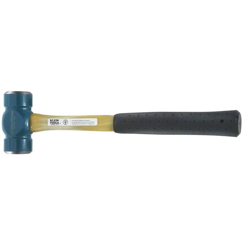 Martillo de acero de 32 oz. de doble cabeza para linieros - 809-36 de Klein Tools