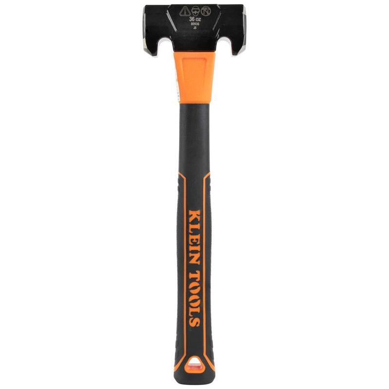 Martillo de acero de 32 oz. de doble cabeza para linieros - 809-36 de Klein Tools