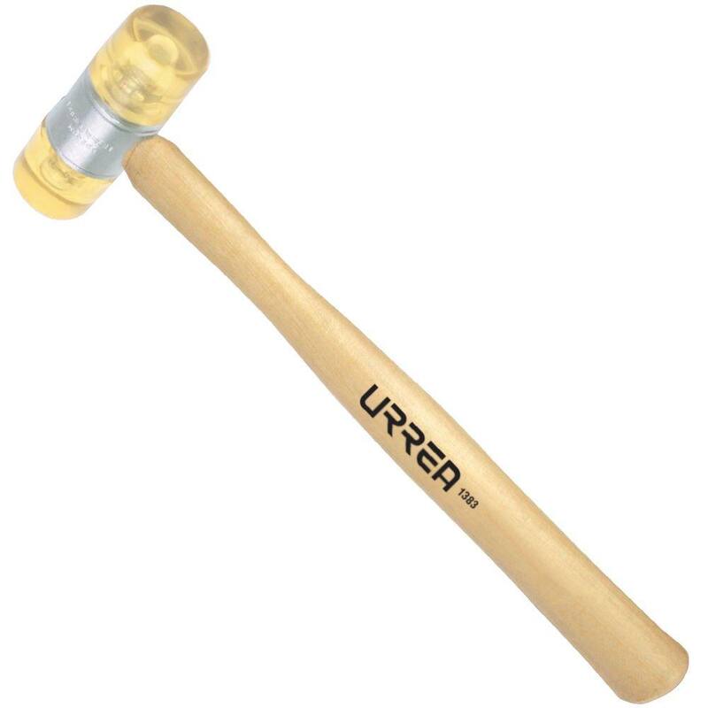 Martillo con tapa de plástico de 13 oz y mango de roble - 1383 URREA
