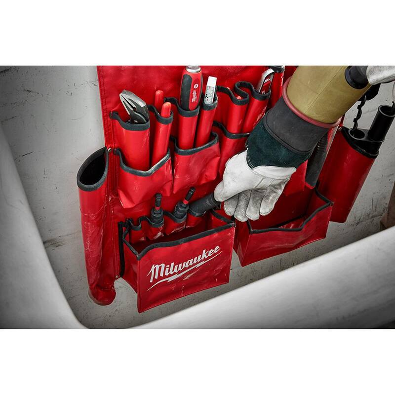 Martillo para lineman de 36 oz y 4-en-1 de Milwaukee con delantal para herramientas aéreas de lineman - 48-22-9040-48-22-8290