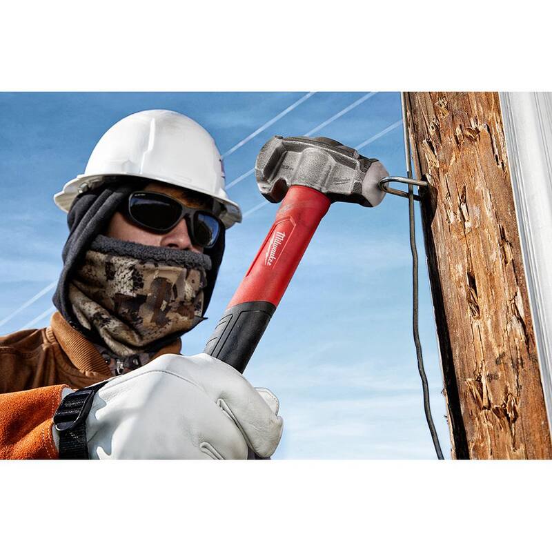 Martillo Lineman de 36 oz. 4-en-1 de Milwaukee con cuchillo de Lineman Hawkbill y anillo 3-en-1 STICKWORK - 48-22-9040-48-22-1924