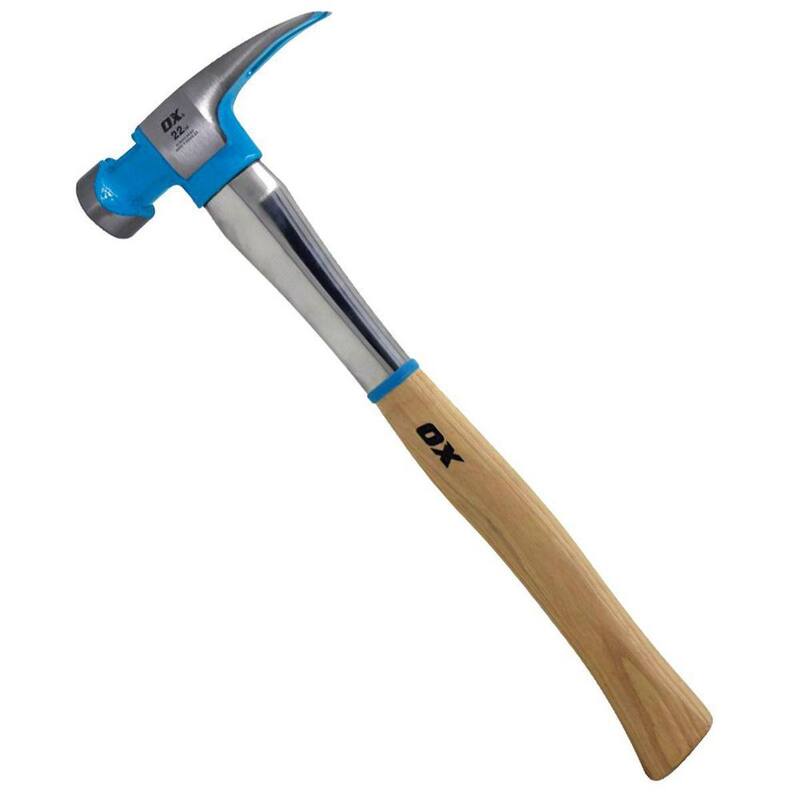 Martillo de Hickory de 22 oz. con mango de acero reforzado - OX-P083522