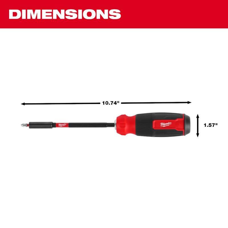 Desarmador multi-bit de 14 en 1 de Milwaukee con puntas de impacto SHOCKWAVE - 48-22-2915