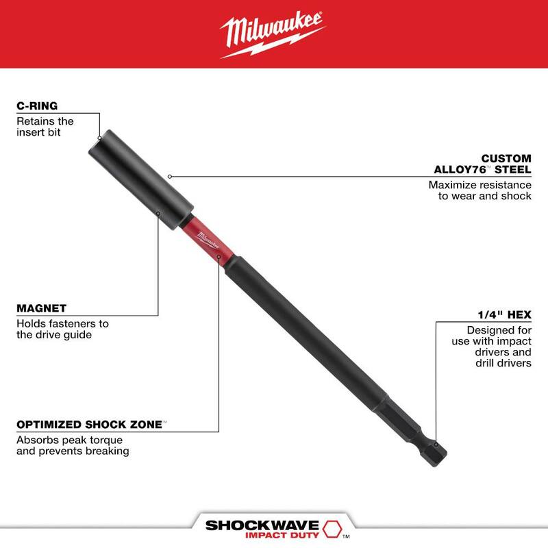 Desarmador multi-bit de 14 en 1 de Milwaukee con puntas de impacto SHOCKWAVE - 48-22-2915