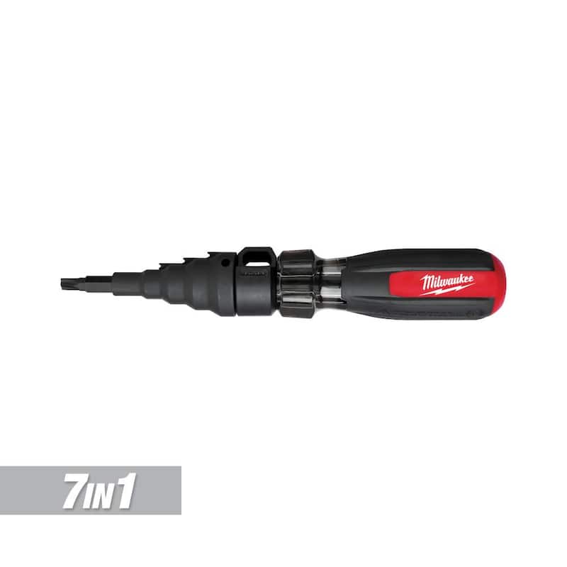 Milwaukee Destornillador de múltiples puntas para barrenar conductos de 7-1/1 pulgadas - 48-22-2870