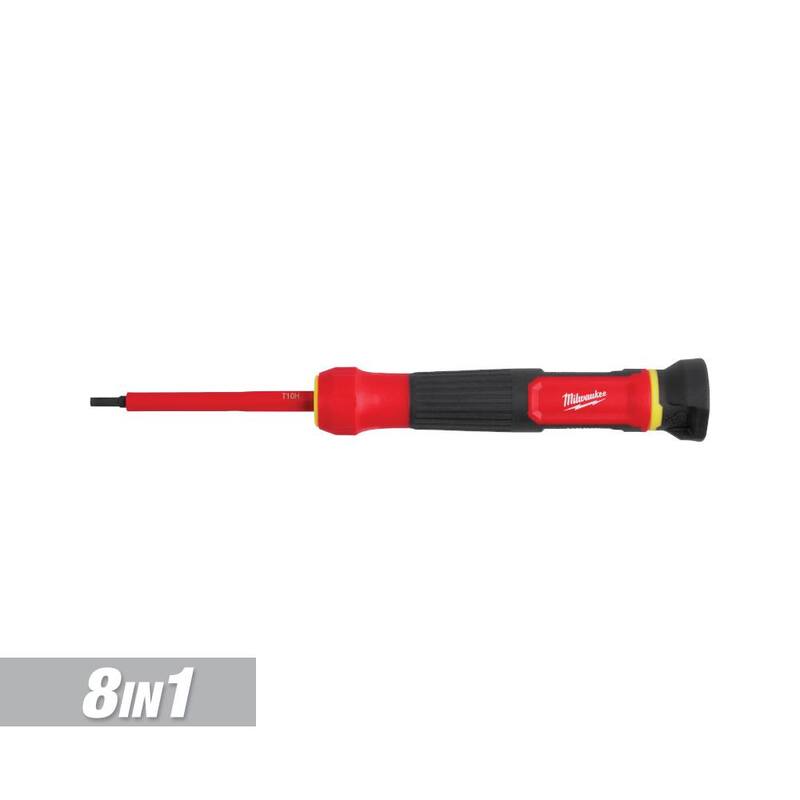 Milwaukee Destornillador de precisión multi-bits aislado de 1000V de 8 en 1 - 48-22-2217