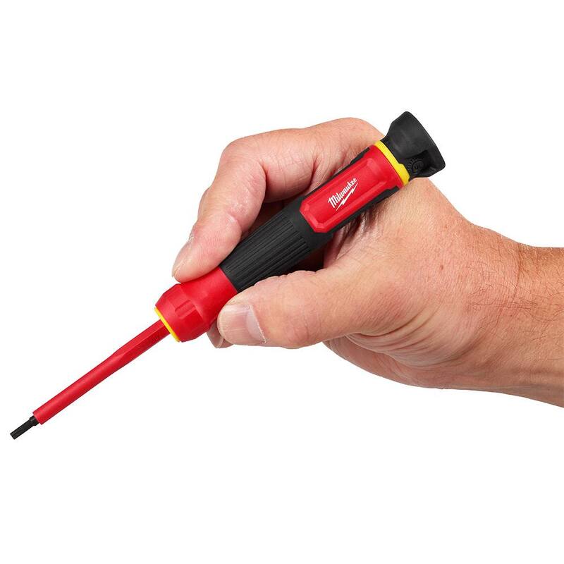 Milwaukee Destornillador de precisión multi-bits aislado de 1000V de 8 en 1 - 48-22-2217